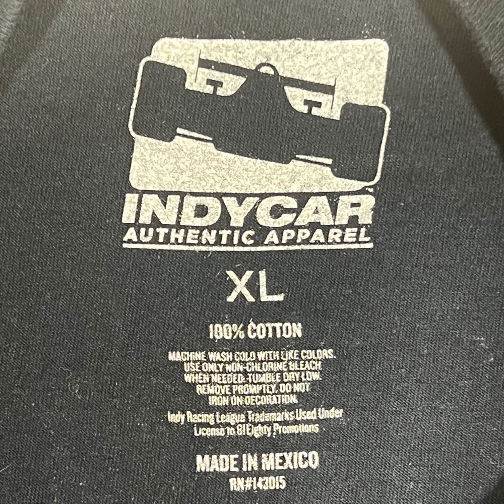 IndyCar Indianapolis Indy 500 Racing Graphic T-Shirt Mens XL Black - Picture 5 of 7